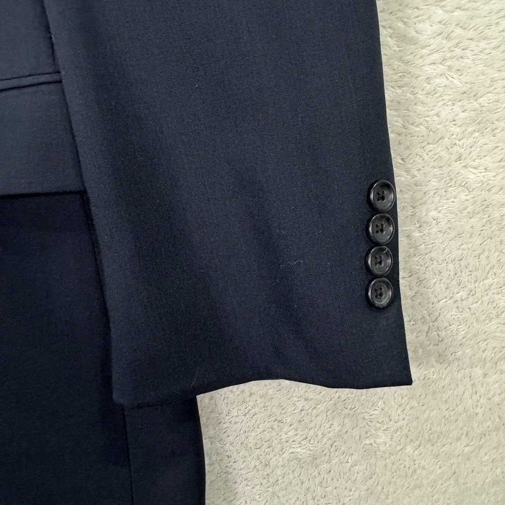 Joseph Feiss Mens 38S Short Classic Fit Navy Wool Suit Jacket Blazer Pants 32x30